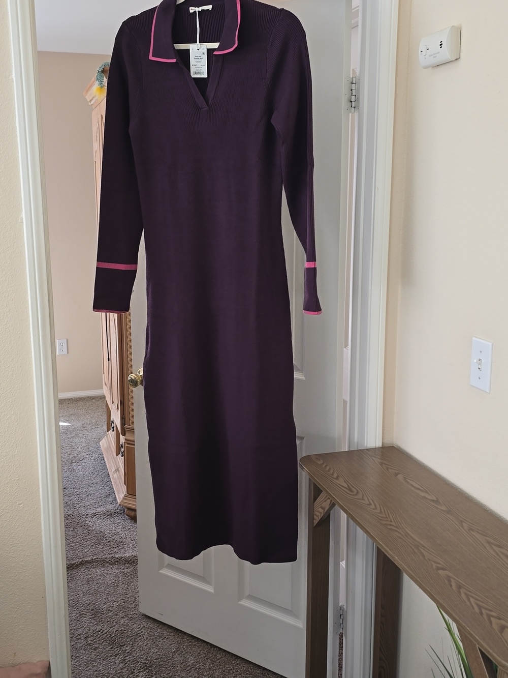Polo Sweater Maxi Dress